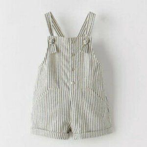 Zara Girl's Striped Overalls